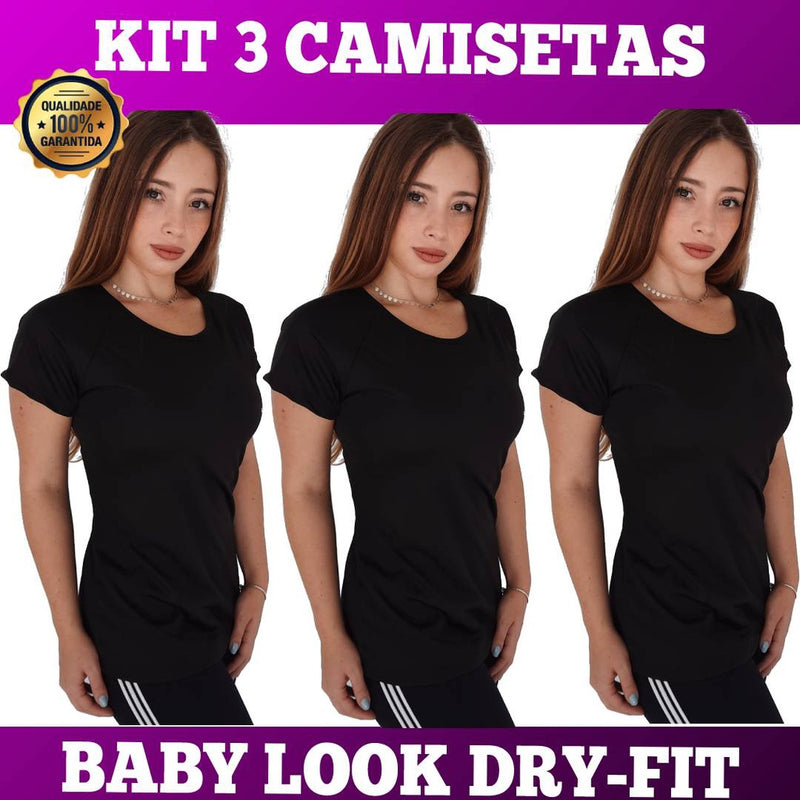 Camisetas Dry Fit Feminina - Compre 1 Leve 3