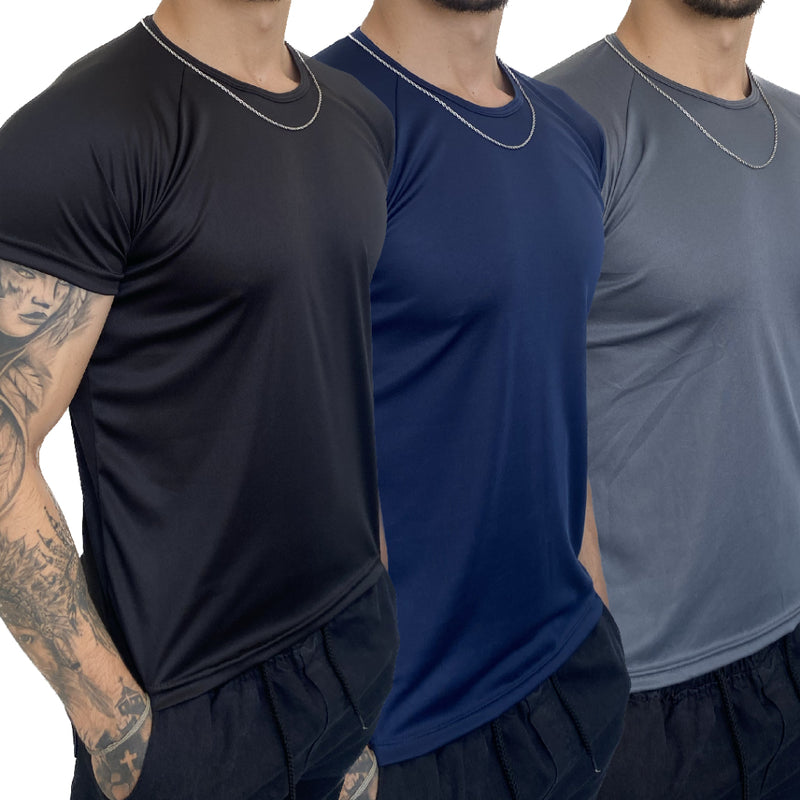 Camisetas Dry Fit Masculina - Compre 1 Leve 3