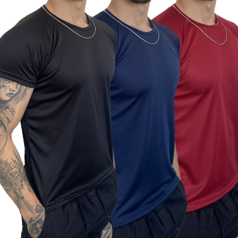 Camisetas Dry Fit Masculina - Compre 1 Leve 3