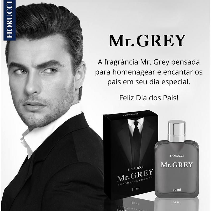 Perfume Colônia Masculino Mr. Grey - Lançamento Dia dos Pais